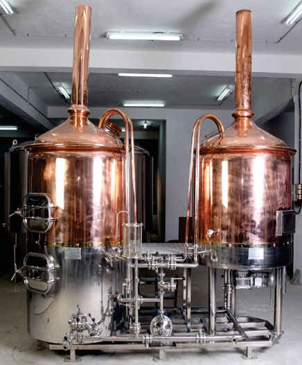 mash and boiling tank